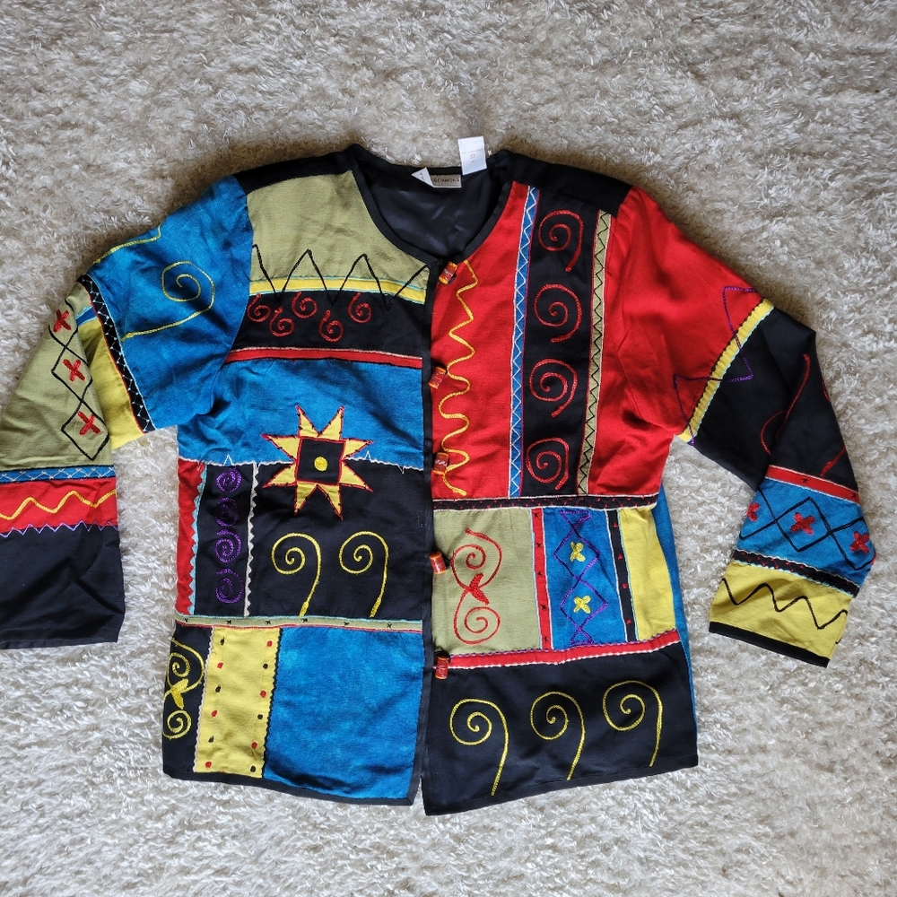 Draper's And Damon's Patchwork Embroidered Jacket… - image 3